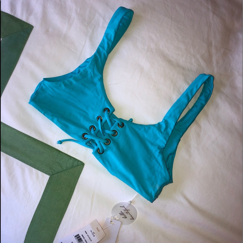 PilyQ Marine Lace up Halter